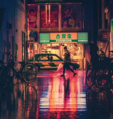 japan street night osaka asia 2014618